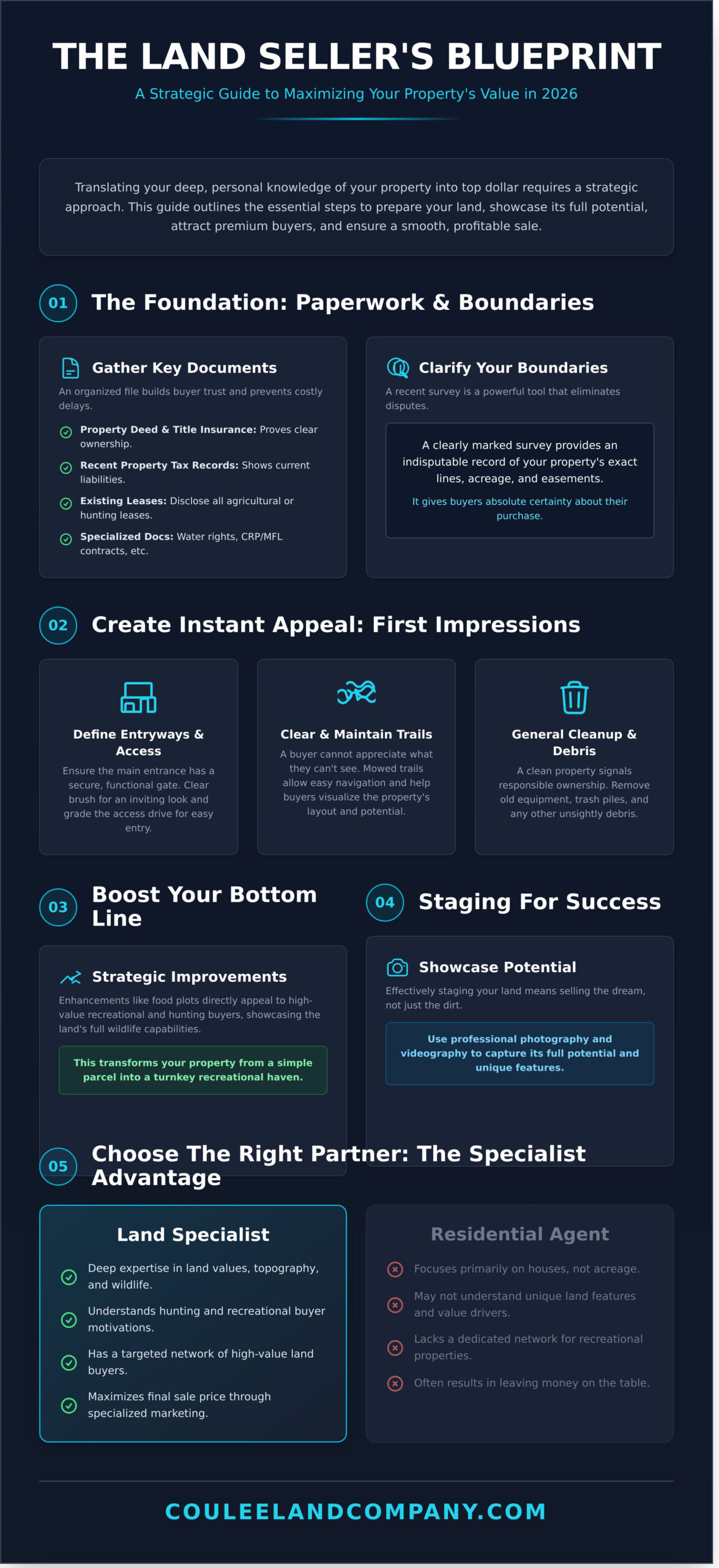 How to Prepare Your Land for Sale: An Expert’s Guide for 2026 - Infographic