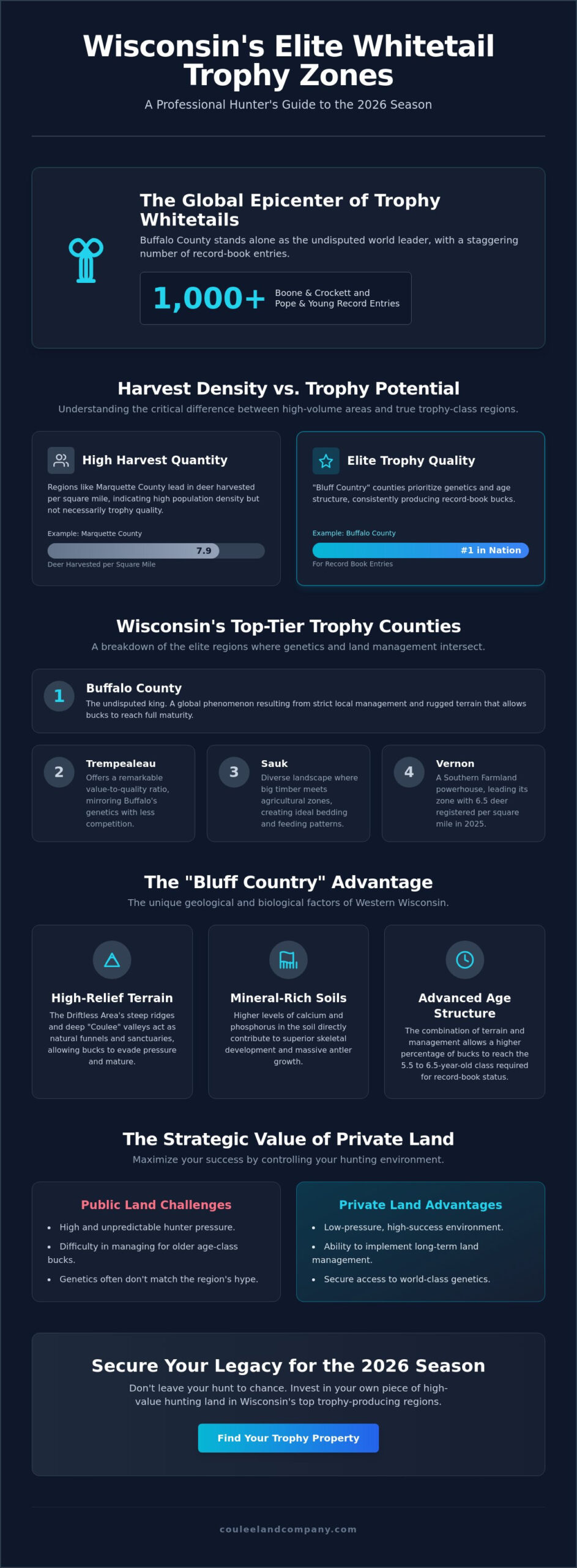 Best Counties for Deer Hunting in Wisconsin: 2026 Trophy Rankings