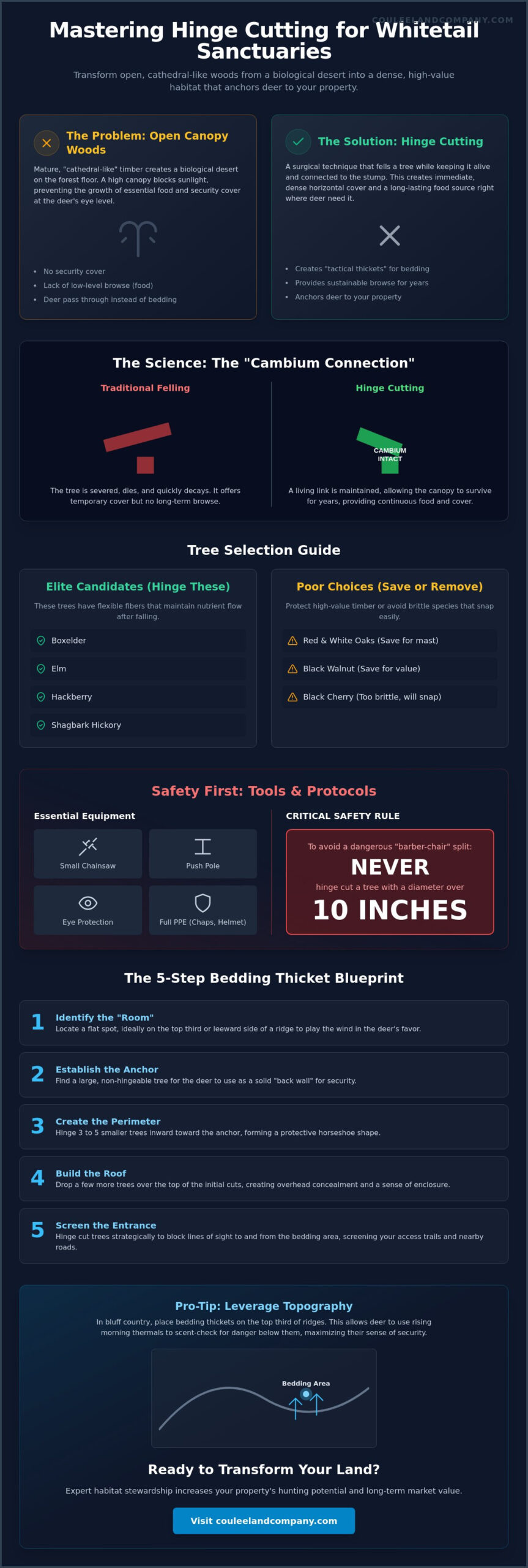 Hinge Cutting Trees for Deer Habitat: The Expert Guide to Strategic Land Management
